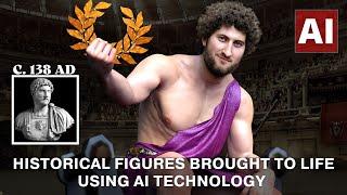 Historical Statues Of Emperor Justinian I, Elagabalus, Hadrian and more Brought To Life Using AI