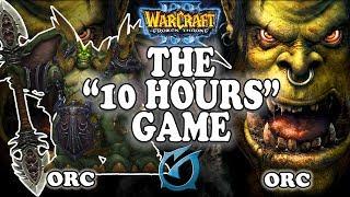 Grubby | The "10 Hours" Game | Warcraft 3 | ORC vs ORC | Terenas Stand