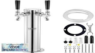 VEVOR Dual Taps Draft Beer Tower Dispenser Stainless Steel Keg Beer Tower Review