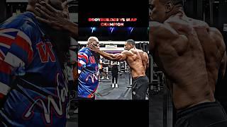 Bodybuilder meet Powerslap champion  Larry Wheels feeling he's cooked #shorts