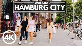 [4K] Walking in Hamburg Germany Summer 2020 - City Center Tour 4K