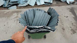 Never throw away old pieces of zinc that you no longer use or you will regret it