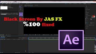 After Effects Black Screen fixed