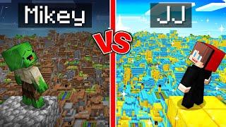 JJ and Mikey: POOR vs RICH Endless Village in Minecraft - Maizen