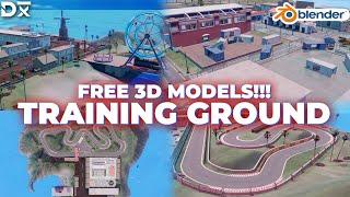 FREE 3D MODELS FULL TRAINING GROUND | Free Fire