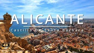 4K Alicante Castillo De Santa Barbara Tour, Amazing Mediterranean Views, SPAIN! #timelinetravel