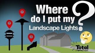 Where do I put my LED Low Voltage Outdoor Landscape Lights? by  Total Outdoor Lighting