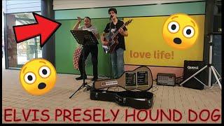 RANDOM ELDERLY MAN WHO CALLED HIMSELF ELVIS WANTED TO SING HOUND DOG |LIVE BUSKING | Stefan C Guitar