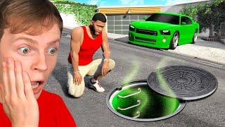 Inside the SEWERS Under Franklin's House! (GTA 5 Secret Base)