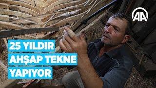 25 yıldır ahşap tekne yapıyor