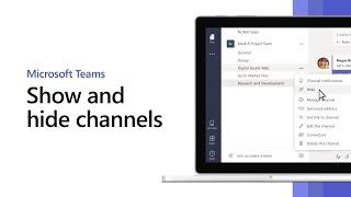 How to show and hide channels in Microsoft Teams