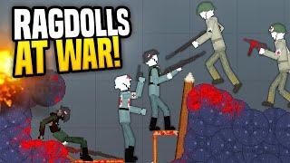 RAGDOLLS FIGHT TO WIN THE WAR - People Playground Gameplay