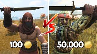 $1 VS $50.000 Weapon in Mount and Blade 2 Bannerlord