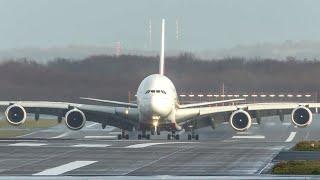 AIRBUS A380 vs. BOEING 747 - Landing + Departure - Which one do you like more? (4k)