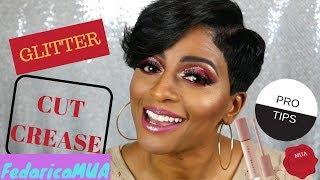 How to create a Glitter Cut Crease | Professional Makeup Artist Pro Tips  cosmetics