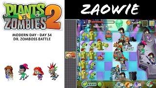 Zaowie: Plants vs Zombies 2 Modern Day level 34 - Dr. Zomboss battle