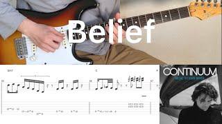 John Mayer - Belief (guitar cover with tabs & chords)