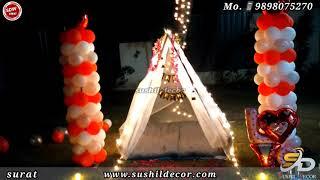 Birthday surprise for husband decoration || tent House decoration || sushil decor