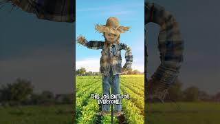 A Scarecrow that is outstanding in his field