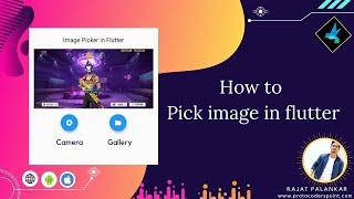 Image picker flutter example - How to pick image from camera or gallery in flutter with example