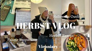 HERBST VLOG I Halloween Outfit, Herbst Rezept, Pakete auspacken, Uni I Kathamariie