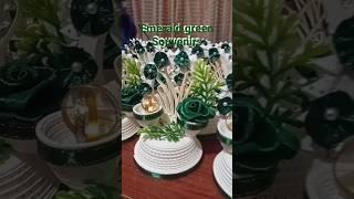 Emerald green souvenirs/#art #diy #obra #diyideas #souvenirs #roses #emeraldgreen #themakingof