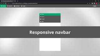 Responsive Navbar With Icon | HTML & CSS Only