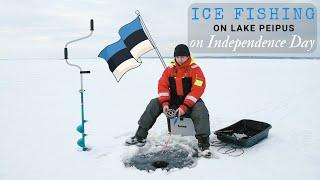 ICE FISHING on Lake Peipus on Independence Day | JÄÄPÜÜK Peipsil Vabariigi aastapäeval