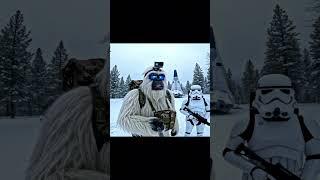 Yeti and storm tropper meet up #ai #funny #yeti #starwars #stormtrooper