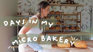 Days In My Micro Bakery | farmers market prep + baking