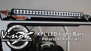 Vision X XPL LED Light Bar Review - Back-Lit Design! - Polaris RZR Install