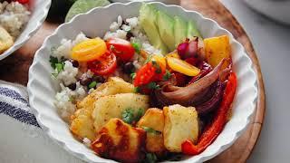 Fajita Veggie & Halloumi Bowls