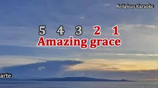 Amazing  Grace - Key of G (Karaoke)