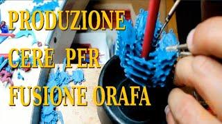 Produzione cere per fusione orafa