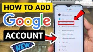 how to add new Gmail account to android phone fix | add another Gmail account to android after reset