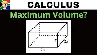 Optimisation Grade 12: Maximum Volume Box