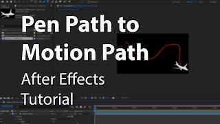 Pen Path to Motion Path and Auto-Orient in After Effects - Explained