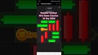 Hamster Kombat Mini Game Solution 24 Sep 2024 mini games | mini game hamster | hamster mini game