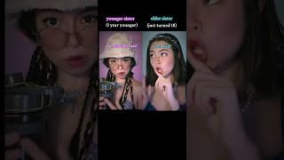 #pov elder sister pretends to be adult but youngest is a REBEL#relatable #foryouシ #funny #shorts