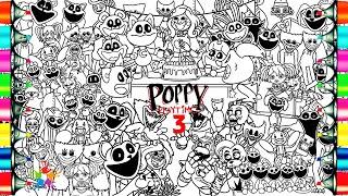 Poppy Playtime Chapter 1-3 Colorng Pages Mix / Coloring All Monsters from Poppy Playtime 1-3 / NCS