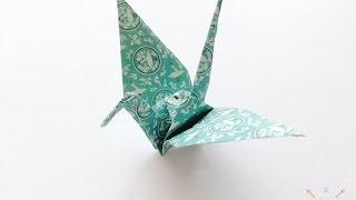 Easy Origami Crane tutorial