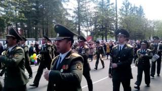 Духовой оркестр 72 гв. ОУЦ. Военный городок Печи (Борисов, Беларусь) 9 мая 2017г.