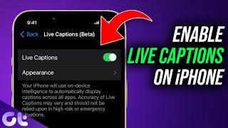 How to Use Live Captions on iPhone | iOS 16 New Feature! | Guiding Tech