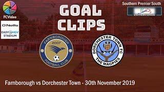 2019-11-30 | Farnborough vs Dorchester Town | Goals