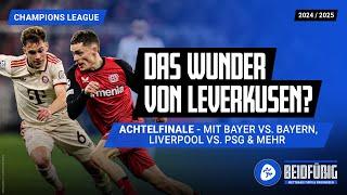 Champions League Achtelfinale 11.03.  Tipps & Prognosen Achtelfinale 2025  mit Leverkusen - Bayern