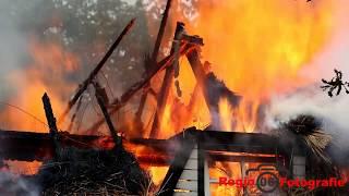 Grote woningbrand Hooiland in Klarenbeek