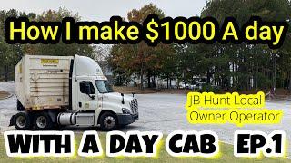 Make $1000 a day | Local owner operator | Hauling Container | Day cab Trucker vlog | Ep.1