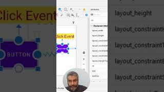 How to add Button OnClick Event in Android Studio #androidstudio #android #androidtutorial #shorts