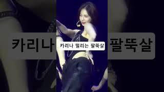 카리나 떨리는 팔뚝살