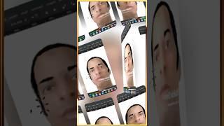 Gradient Mesh Self Portrait Vectoring #inkscape #digital